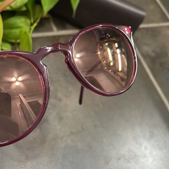 Oliver Peoples Pink O’Malley Sun Round Sunglasses New - Picture 4 of 10